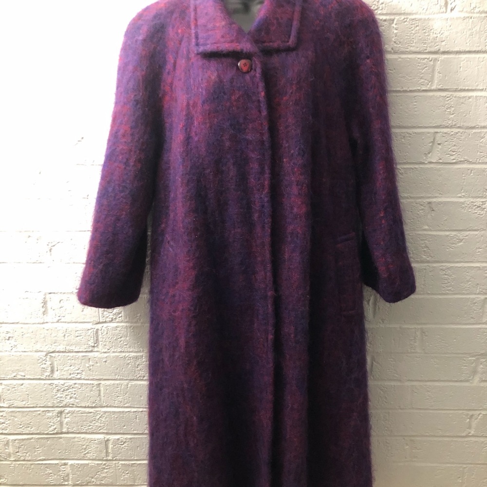 Vintage1980 Riel Company Purple Mohair Coat Jacket